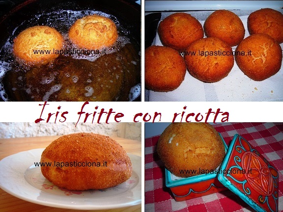 Iris fritte con ricotta