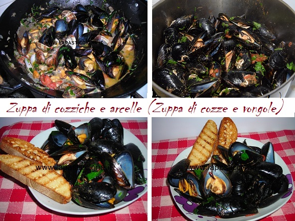 Zuppa di cozziche e arcelle (Zuppa di cozze e vongole)