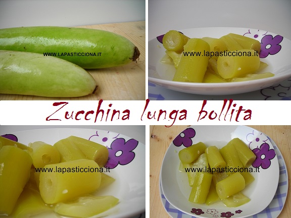 Zucchina lunga bollita