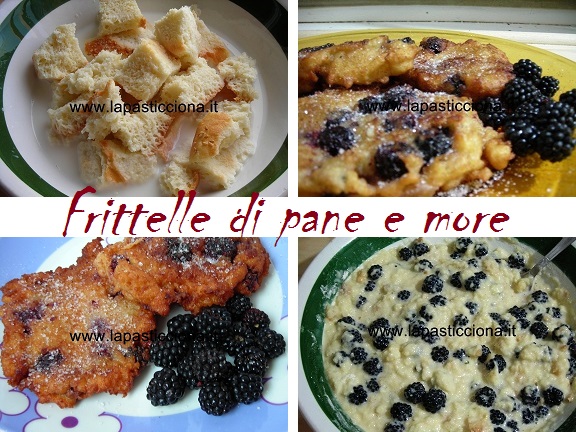 Frittelle di pane e more