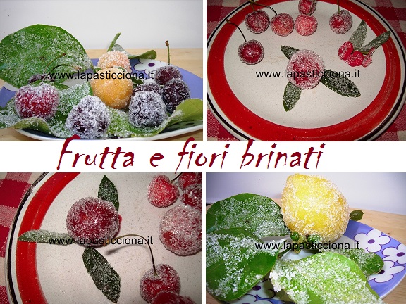 Frutta e fiori brinati