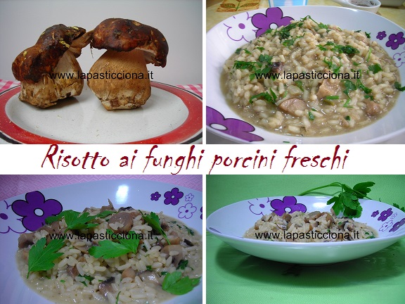 Risotto ai funghi porcini freschi