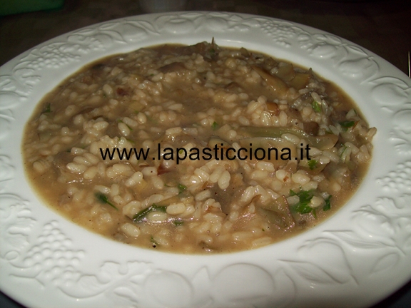 Risotto con carciofi alla siciliana