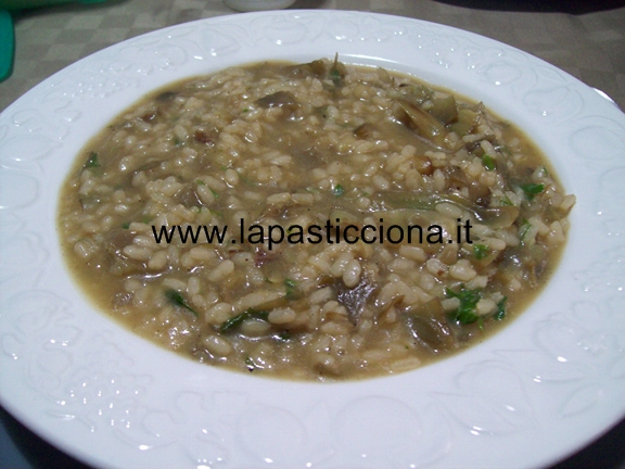 Risotto con carciofi alla siciliana