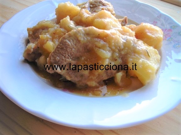 Agnello aggrassato con patate