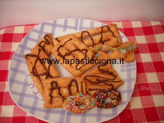 Chiacchiere al cioccolato