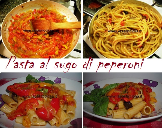 Pasta al sugo di peperoni