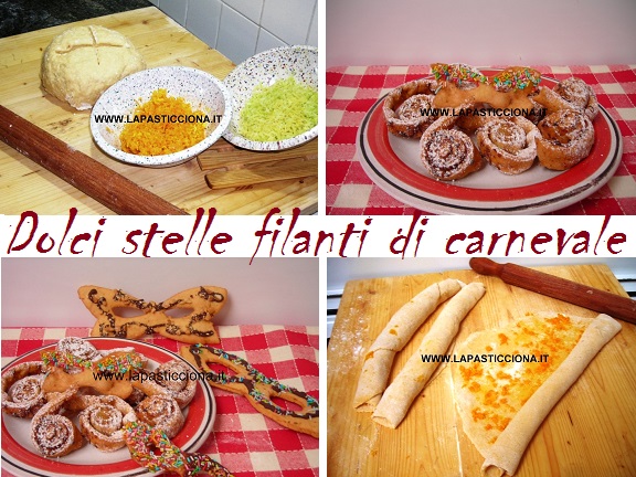 Dolci stelle filanti di carnevale - La Pasticciona