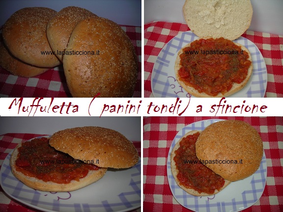 Muffuletta ( panini tondi) a sfincione