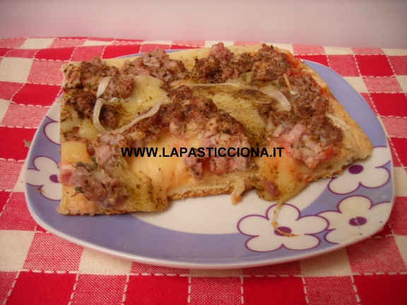 Pizza alla salsiccia