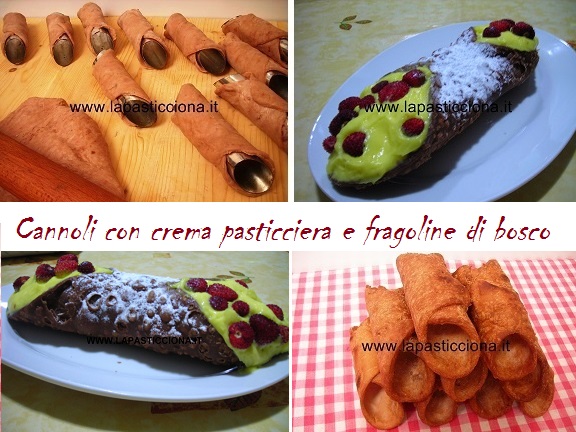 Cannolo con crema pasticciera