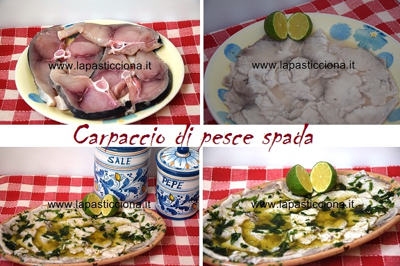 Carpaccio di pesce spada