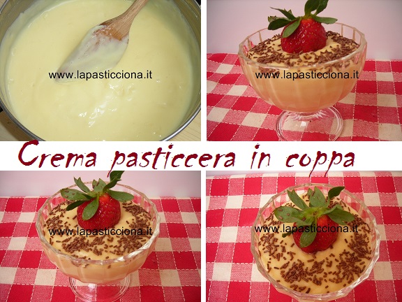 Crema pasticcera in coppa