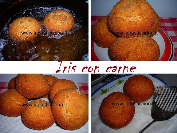 Iris con carne