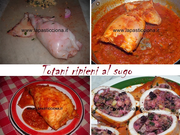 Totani ripieni al sugo