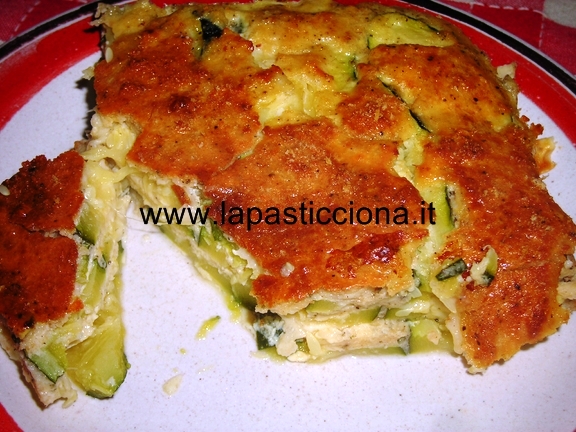 Parmigiana bianca di zucchine al forno