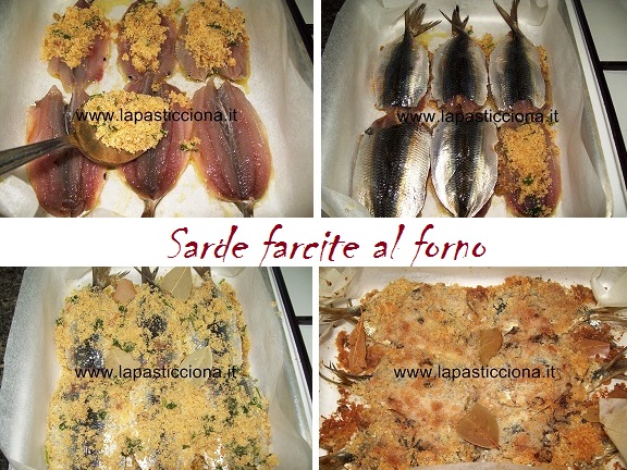 Sarde farcite al forno