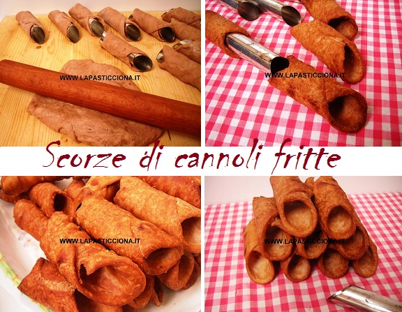 Scorze di cannoli fritte