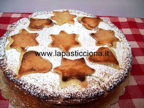 Crostata di mele con crema pasticcera