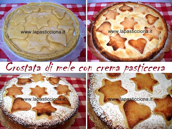 Crostata di mele con crema pasticcera