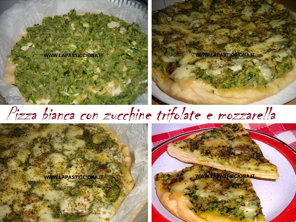 Pizza bianca con zucchine