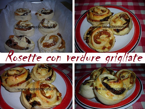 Rosette con verdure grigliate