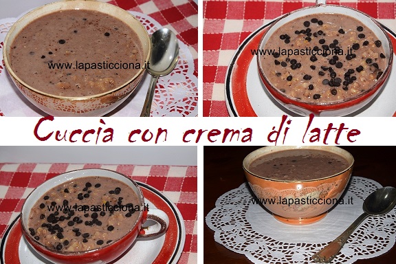 Cuccìa con crema di latte