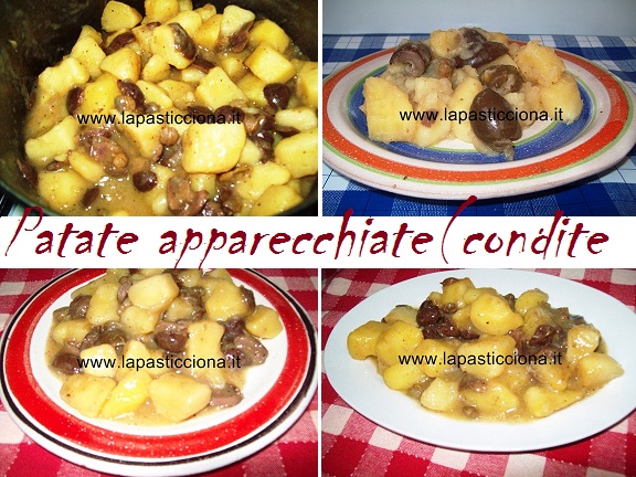 Patate apparecchiate (condite )