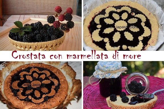 Crostata con marmellata di more