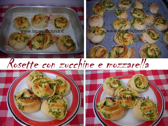 Rosette con zucchine e mozzarella