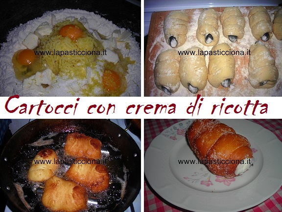 Cartocci con crema di ricotta 