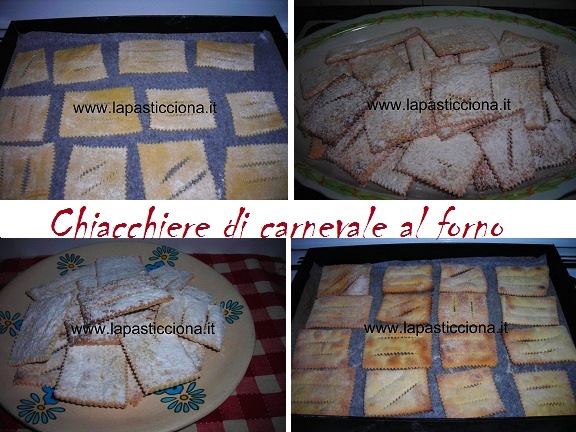 Chiacchiere di carnevale al forno