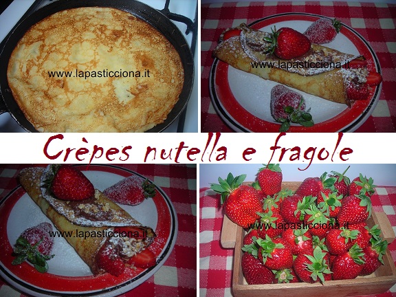 Crèpes nutella e fragole