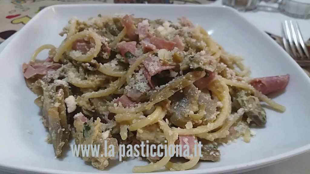 Carbonara di carciofi