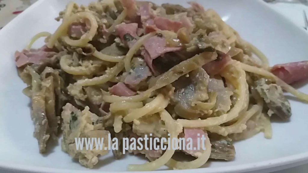 Carbonara di carciofi