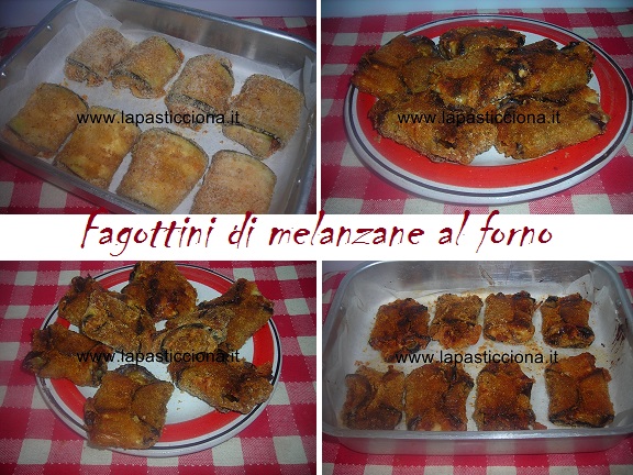 Fagottini di melanzane al forno