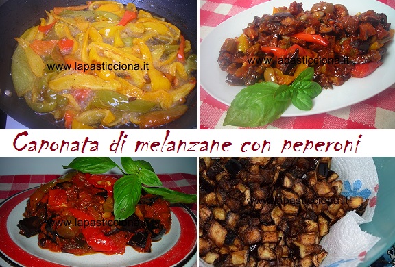 Caponata di melanzane con peperoni