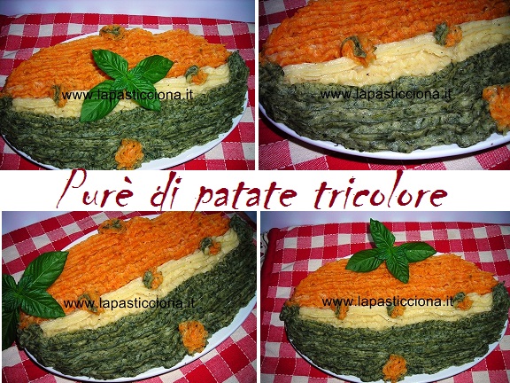 Purè di patate tricolore