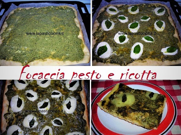 Focaccia pesto e ricotta