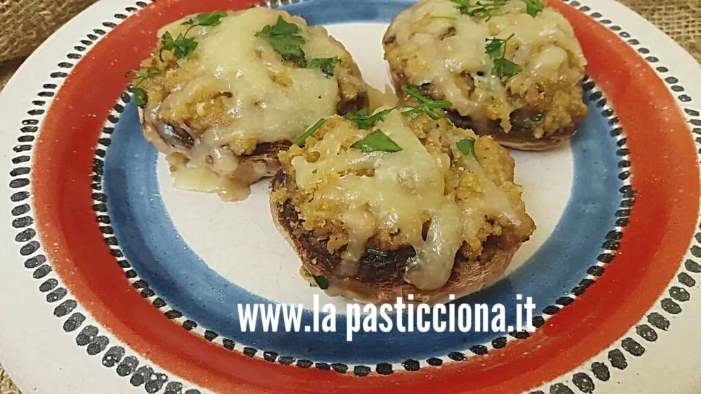 Funghi farciti al forno