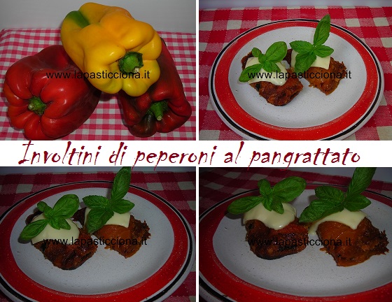 Involtini di peperoni al pangrattato