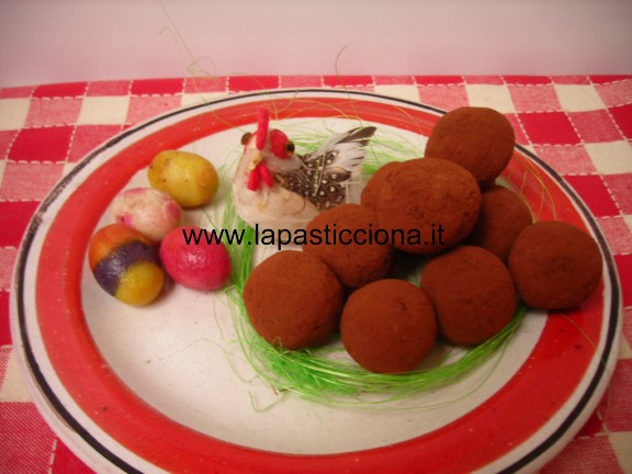 Tartufi di pandoro al cacao 