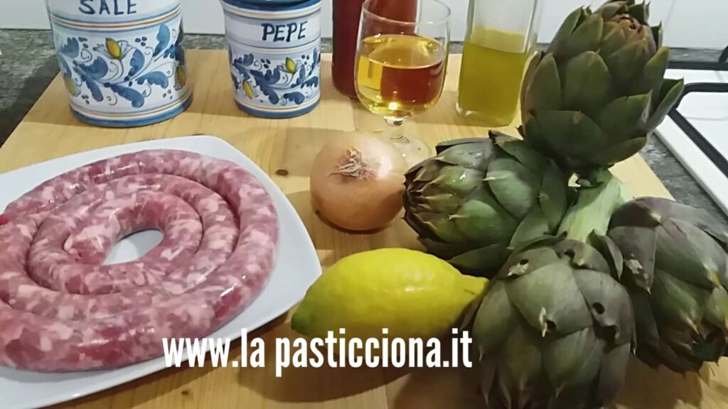 Caserecce con carciofi e salsiccia