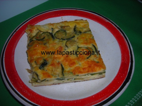 Torta salata con zucchine e primo sale