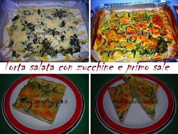 Torta salata con zucchine e primo sale