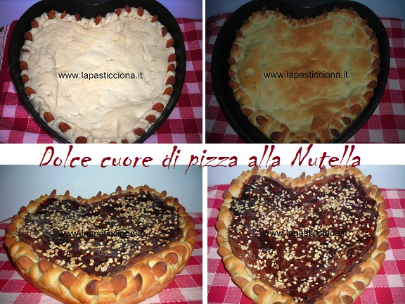 Dolce cuore di pizza alla Nutella