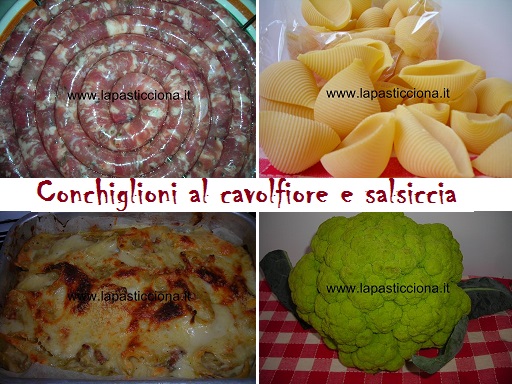 Conchiglioni al cavolfiore e salsiccia