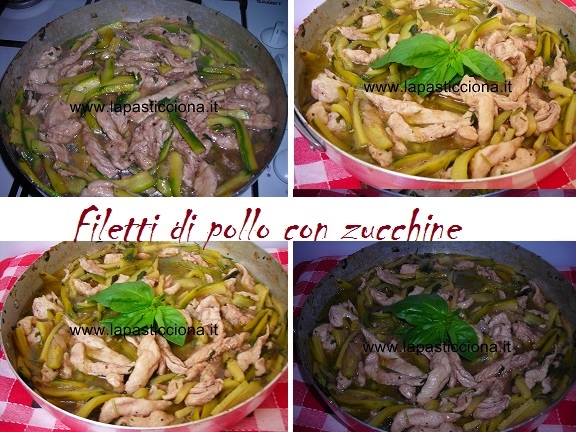 Filetti di pollo con zucchine