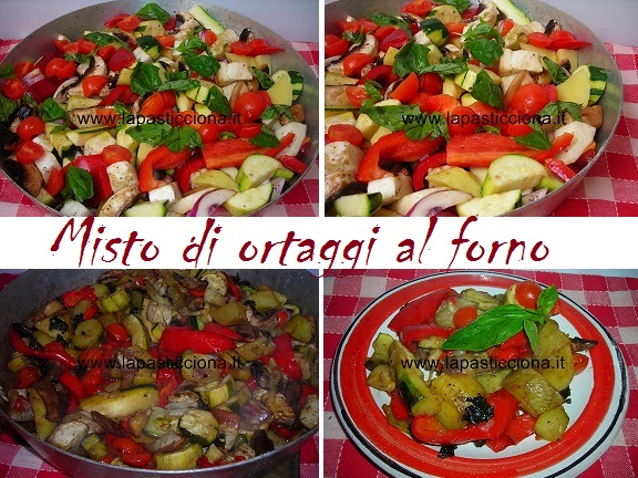 Misto di ortaggi al forno