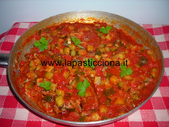 Tonno con zucchine alla menta